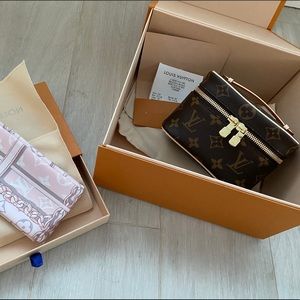 Louis Vuitton Nano mini bag with bandeau twilly